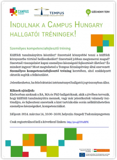 Campus_Hungary_hallgatoi_trening_plakat