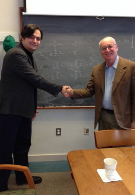 Dr. Braunitzer also visited Prof. David McLaughlin, provost of NYU