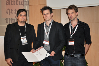 MFE Körmöczi díj 2016 első helyezettjei - Dr. Braunitzer Gábor, Dr. Fráter Márk és Jantyik Ádám (fotó: kdzs)