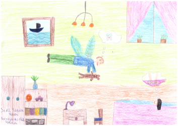 SZTE FOK rajzpályázat I. helyezett - Széll Száva (7 éves)