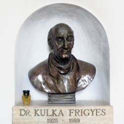 Szathmáry Gyöngyi: Dr. Kulka Frigyes portrészobor(fotó: SzoborLap.hu)